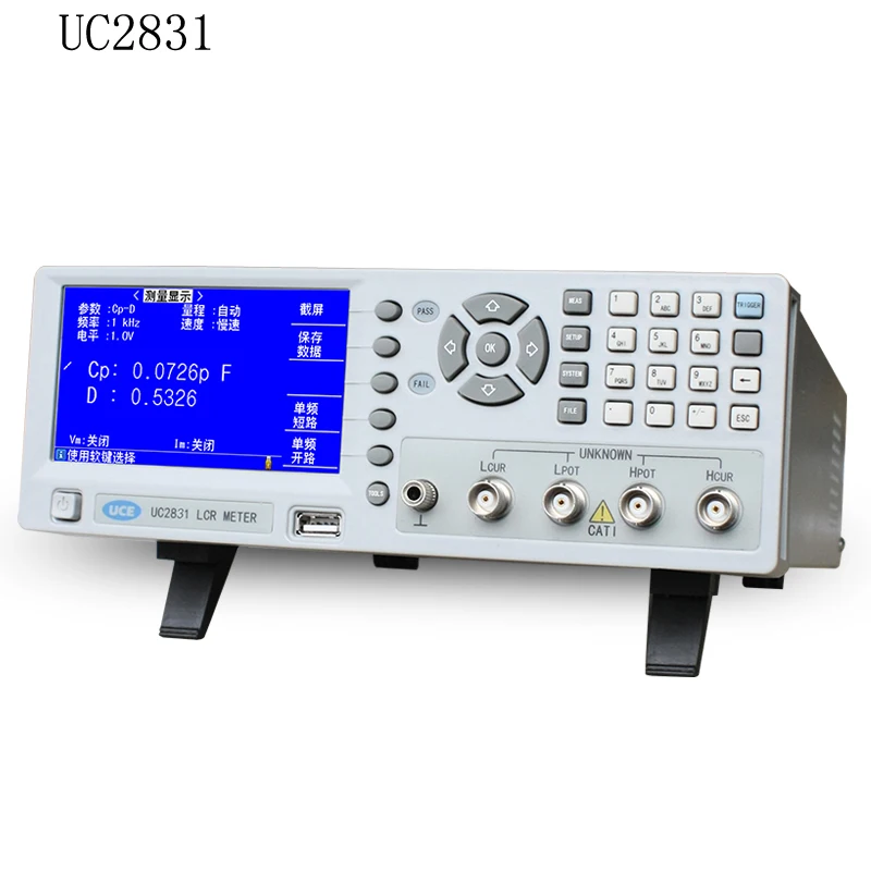 Высокоточный Электрический измерительный прибор LCR с чипом UC2831 10 кГц настольный цифровой мост тестер