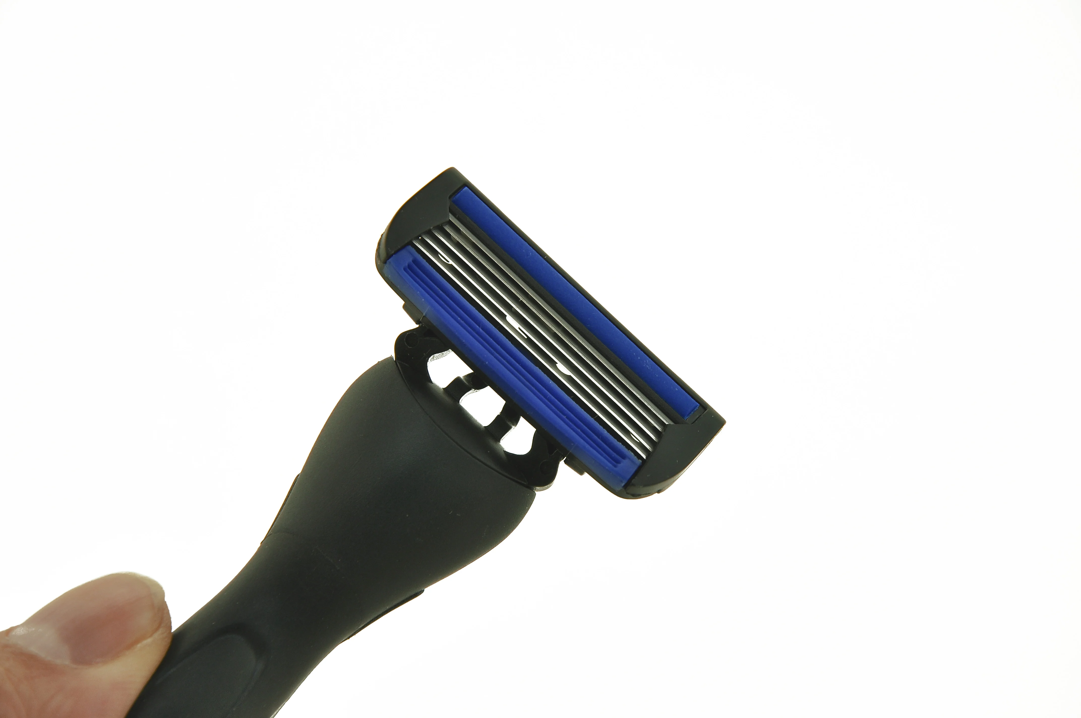 OUMO-Безопасная бритва со съемным пятислойным лезвием, металлическая ручка, Мужская бритва