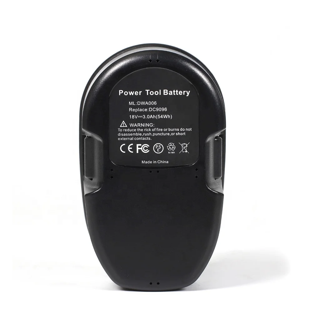DW9096, DW9098 18V 3Ah Ni-Mh Rechargeable Power Tool Batteries for Dewalt Battery Replacement 18V