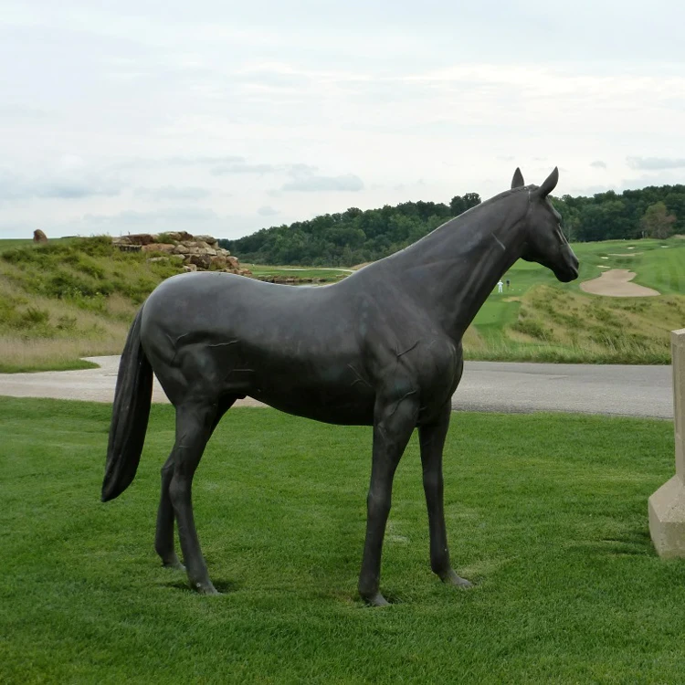 Hot sale life size brass horse metal sculpture big size horse statues bronze statue