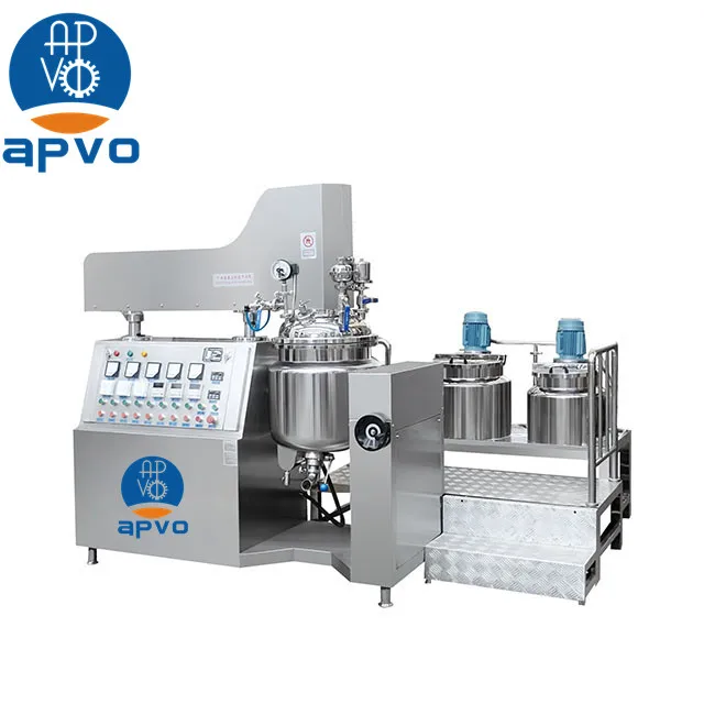 Cosmetic cream vacuum emulsion homogenizer mixer stainless steel liquid chemical mixing machine liquid soap making machine mixer