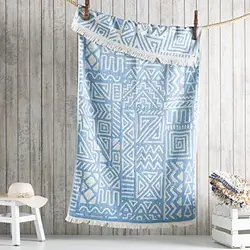 China Factory Custom Retro Design Turkish Towel 100% Cotton Bath Towel Beach Towel