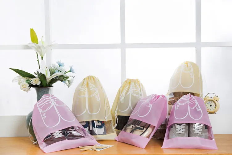 2019 Crazy Selling Promotional Non Women Drawstring Shoe Bag