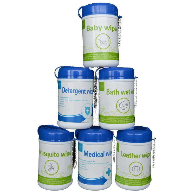 canisters packing cleaning wet wipes