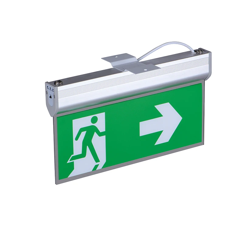 Shenzhen factory 3 years warranty CE RoHS high brightness LED fire emergency Exit sign font