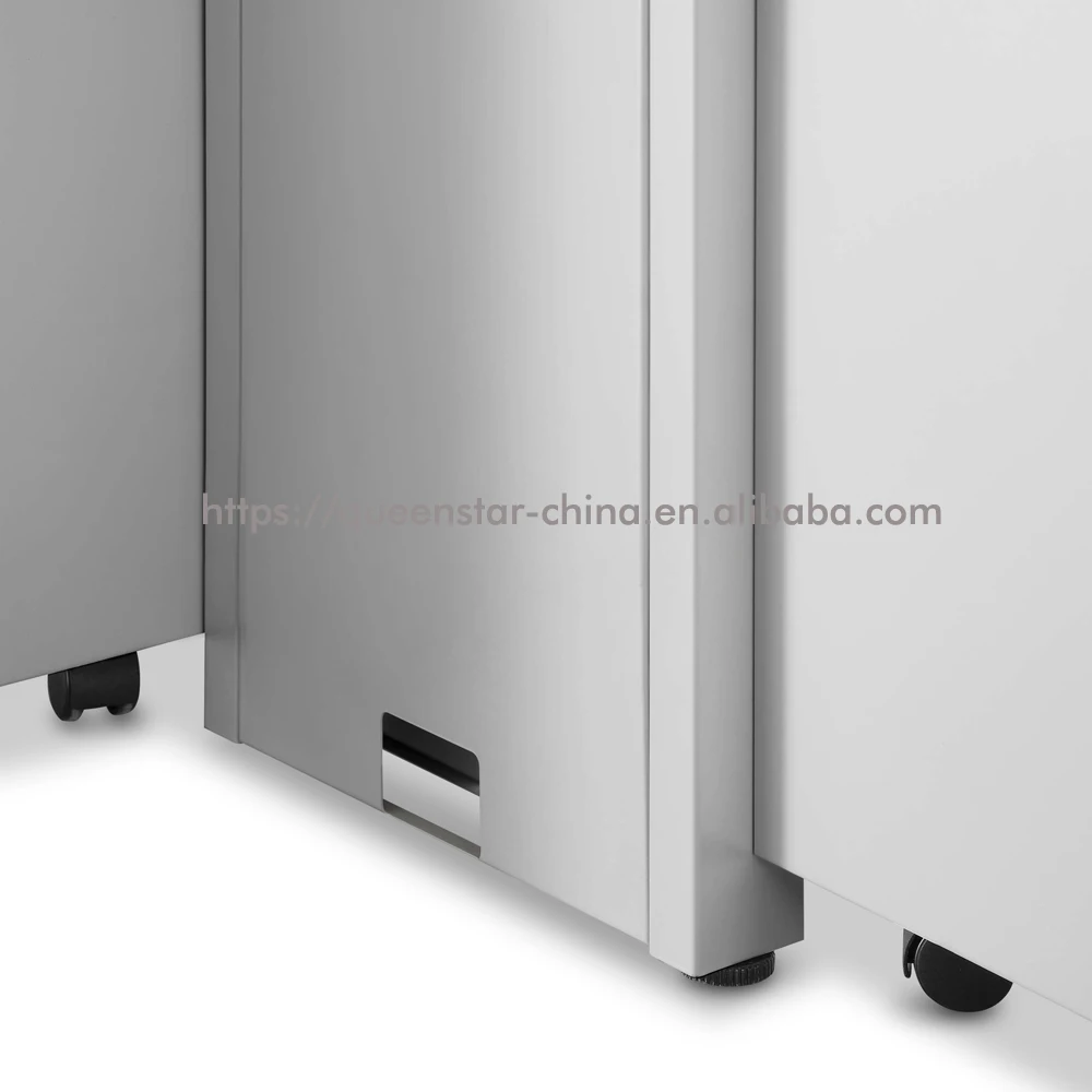 QS-J06 studio desk workstation for 2 or 4 person with divider screen with metal frame