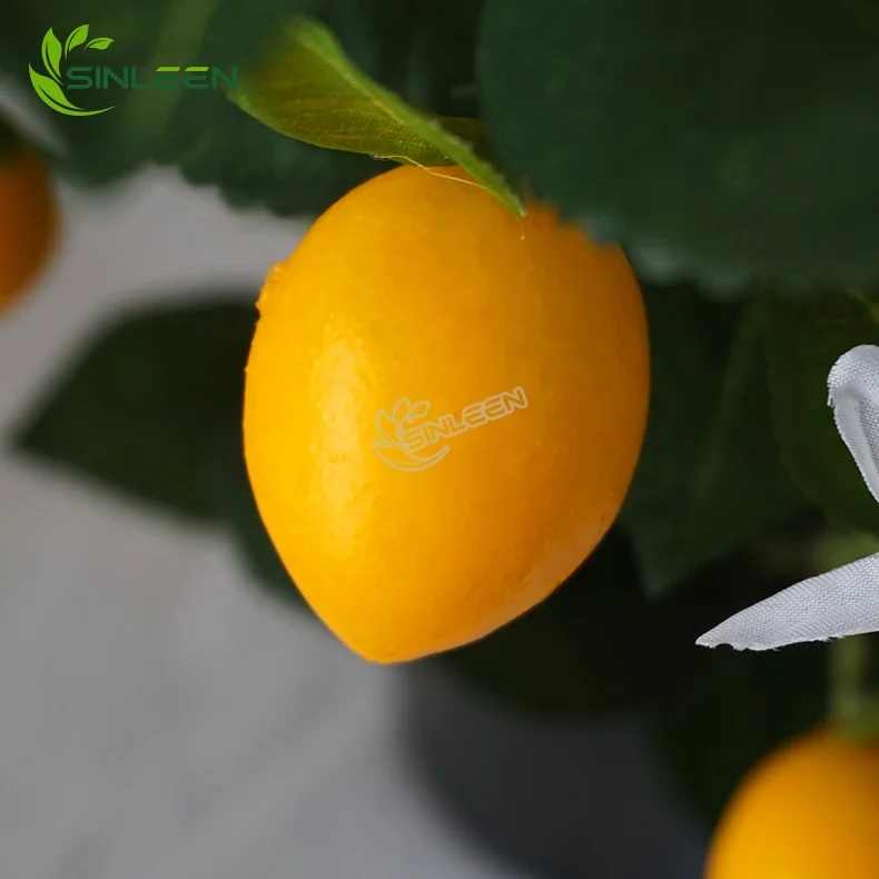 2020 Wholesale Lifelike Artificial Fruit Colorful Plant Plastic Lemon Tree