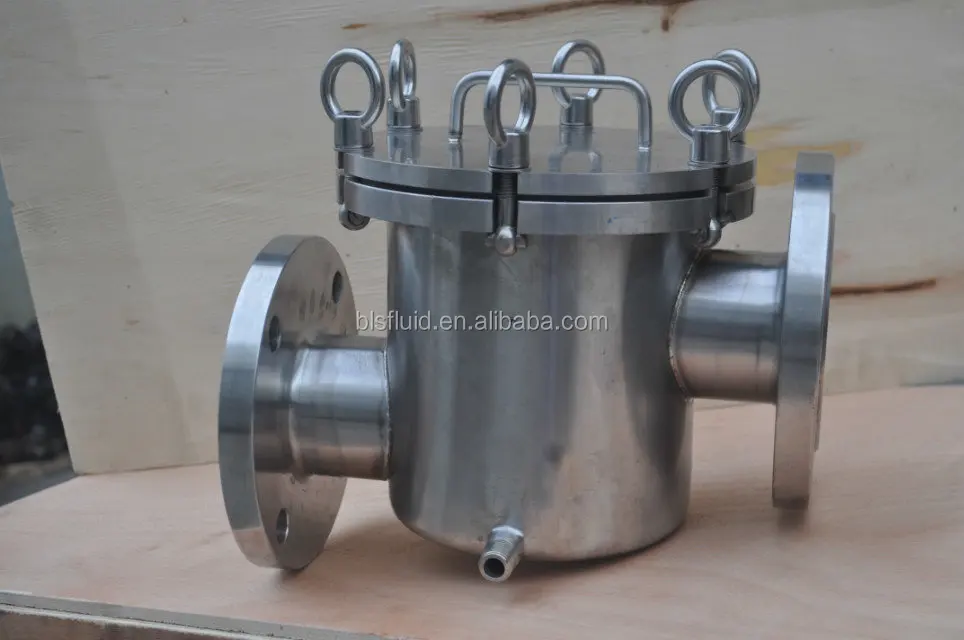 chocolate Magnetic filter, butter stainless steel basket strainer/industrial filter for food, cosmetics(Clamped and flanged)