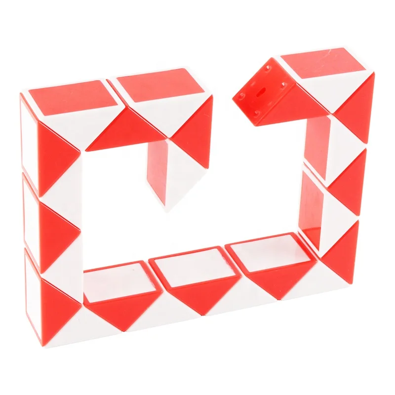 24 pcs 41.6x2.5x1.8cm intelligent puzzle toys snake cube for children
