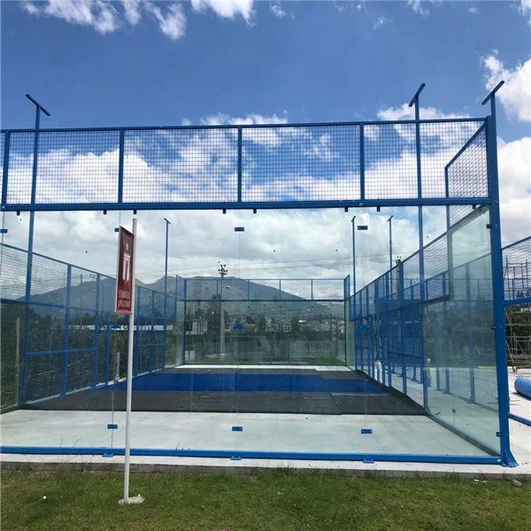 Factory Price Assembled Hot Sale Indoor Or Outdoor Panoramic Padel Tennis Court For Sports