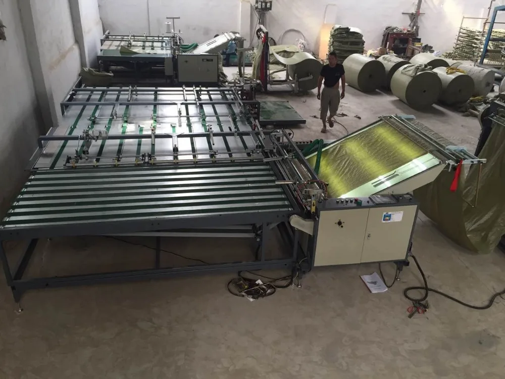 
Woven Polypropylene Bag Cutting and Bottom Stitching Machine 