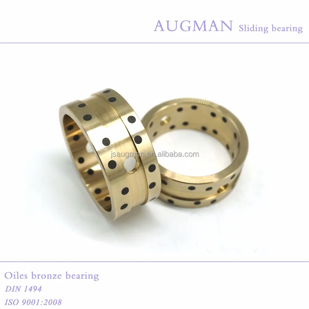 China manufacturer sliding bushing, brass bush with graphite