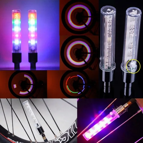 Hot Sale 3Molds LED Circle Ring Light Waterproof Bicycle Wheel Valve Light ABS Conveniently Frame Handlebar Battery Outdoor