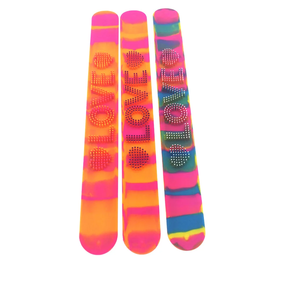 
Canada Promotional Personalized custom slap bracelets no minimum 