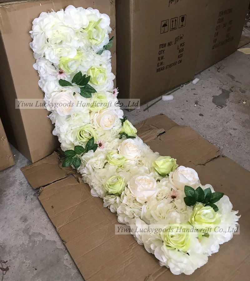 LFB879-2 100cm long light purple silk rose flower with orchids wedding floral garland party stairs flower runner decoration