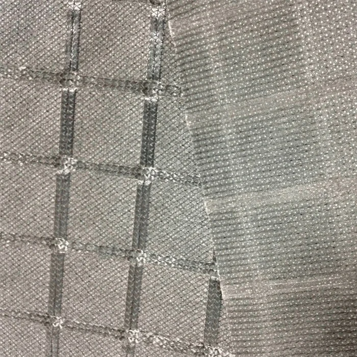 Knitted Polyester Geogrid Composite Nonwoven Geotextile For Road Paving Material