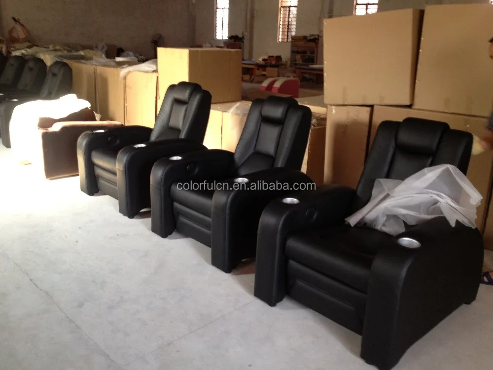 Single Leather Home Theater Chair Cinema Seating LS811