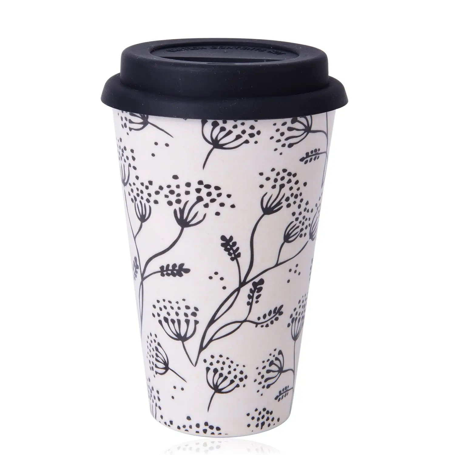 Eco-Friendly 450ML Food Grade Natural bamboo fiber Drink Coffee Cup With Lid