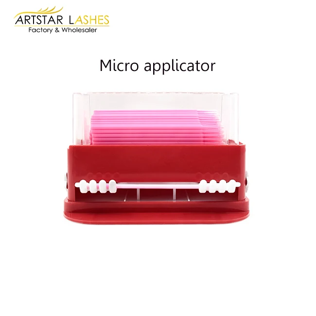 Wholesale 100PCS/Pack micro eyelash extension tools disposable makeup cotton swab Applicators Brushes wiyh lone use