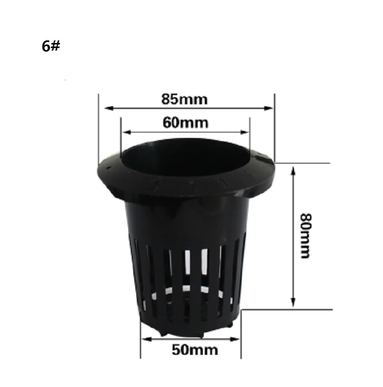 Booster Hydroponic Aquaponic Net Pot Net Cup NFT Plastic Large Size 3 Inch for Garden Planting