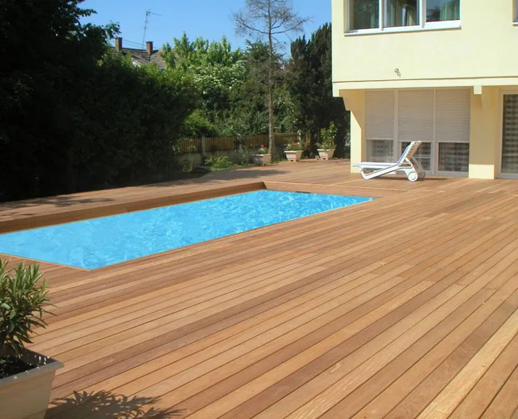 Dalian Xin Yue Scientific Wood Plastic Outdoor Deck Gazebo Balcony Railing Designs and Flooring