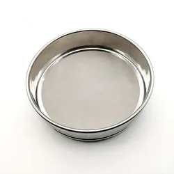 40 Mesh Flour Sifter Round Flour Sieve Strainer Premium Rustproof Stainless Steel Fine Mesh Test Sieve