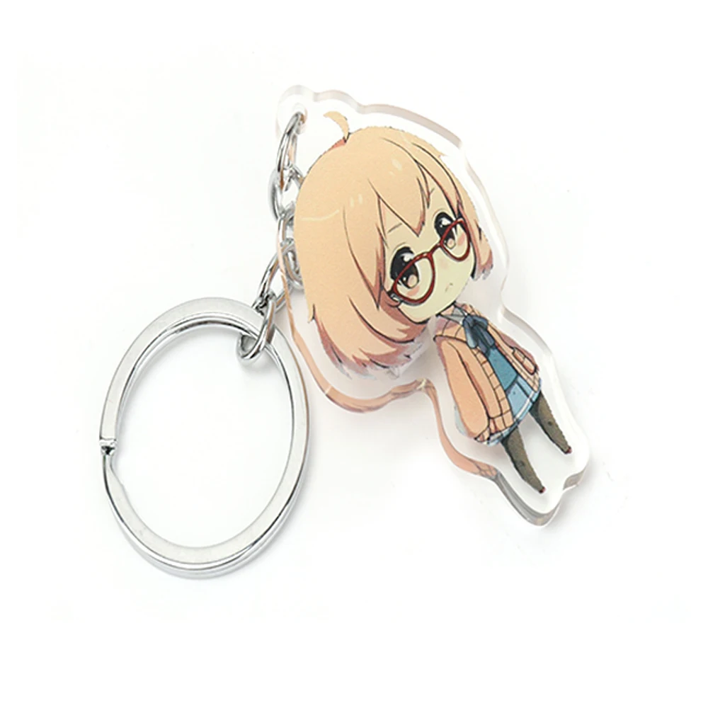 Glitter Custom vograce Acrylic Anime Epoxy Keychain