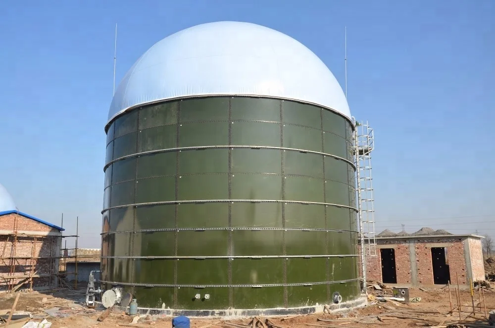 BSL High quality glass fused bolted anaerobic reactor for biogas project