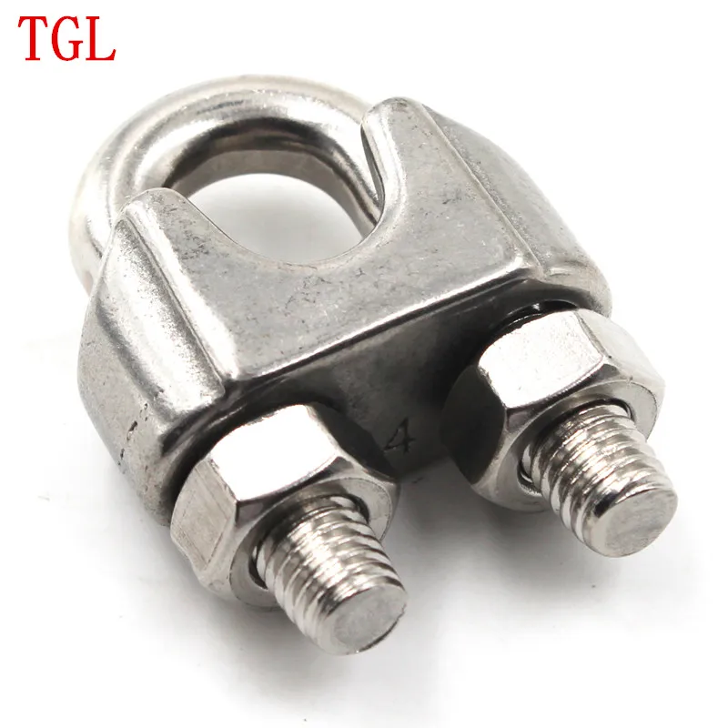 Different size Stainless steel wire rope clamp Wire rope clip  clamp wire rope loop clamp 304