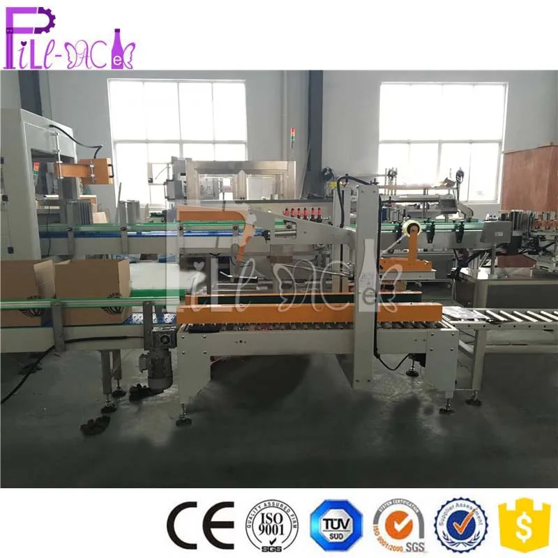 Fully automatic Carton box sealing system / line / unit with conveyor