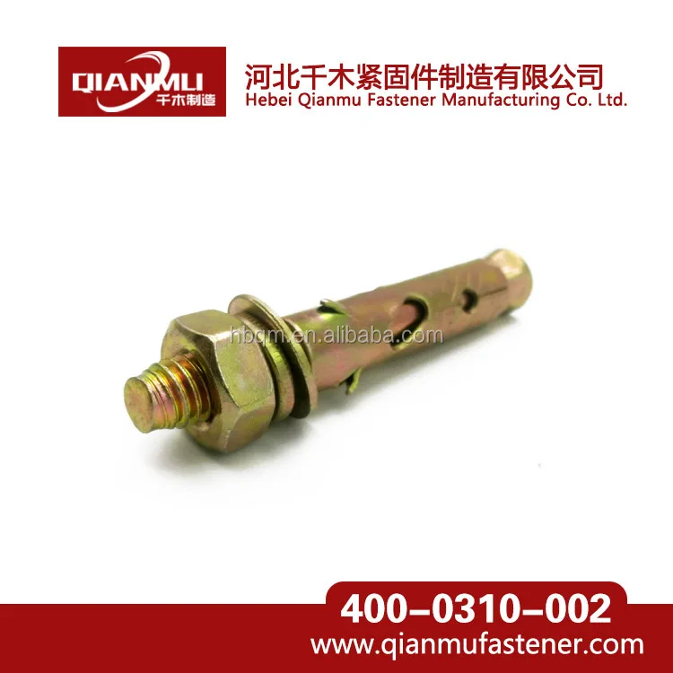 
 Анкер из углеродистой стали с гальваническим покрытием различных цветов  