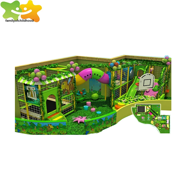 pvc material children indoor playground maze for baby area