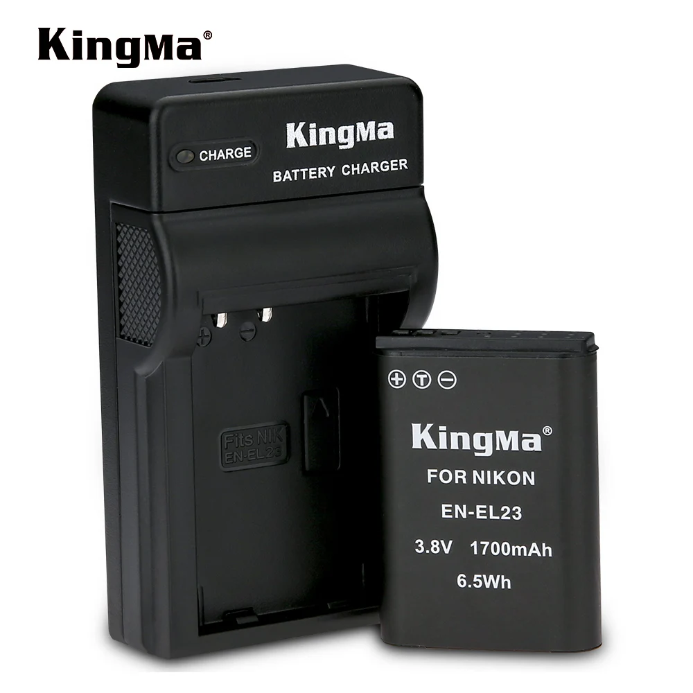 KingMa EN-EL23 1700 мАч аккумулятор и одно устройство для быстрой зарядки Nikon P600 -610S S810C P900S 900 B700