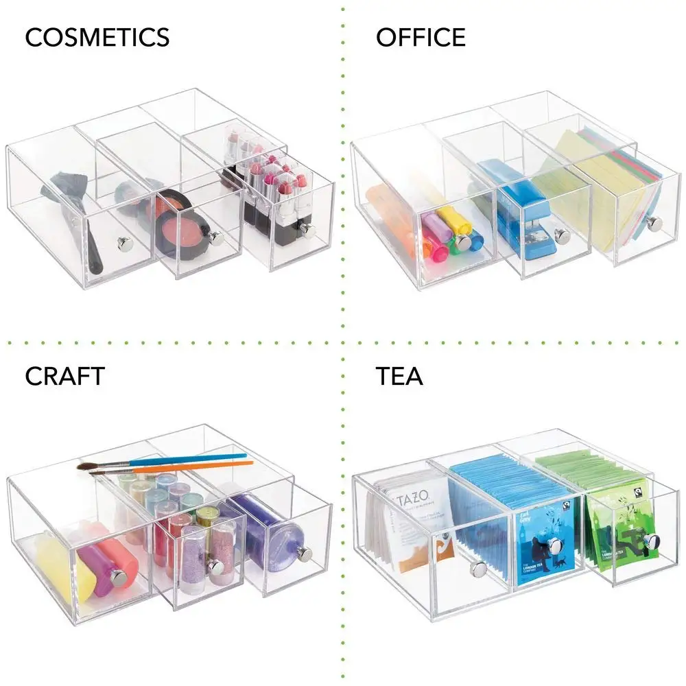 Gel Pens Draw Organizer Desk Storage Plastic Clear Acrylic Desk Sets Customized YAW-177 CN;ANH YAGELI 50pcs 3-5 Working Days