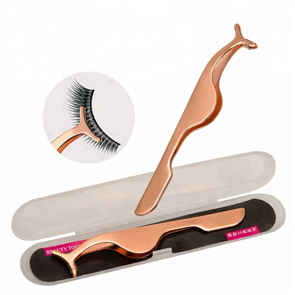 Wholesale professional stainless steel eyelash extension tweezer