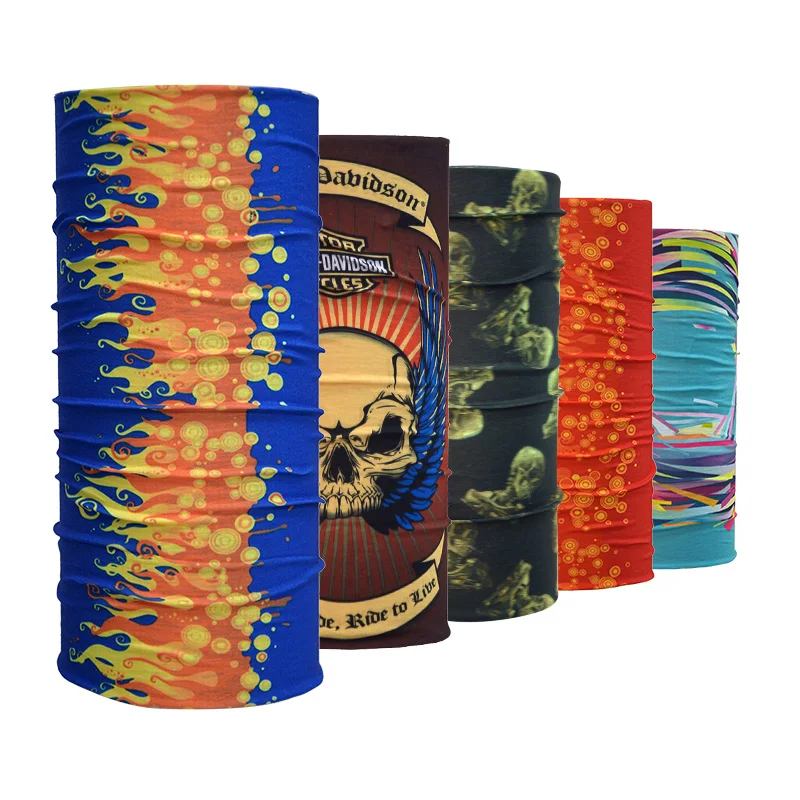 
Multifunctional Custom Skull Face Mask Seamless Tube Bandana 