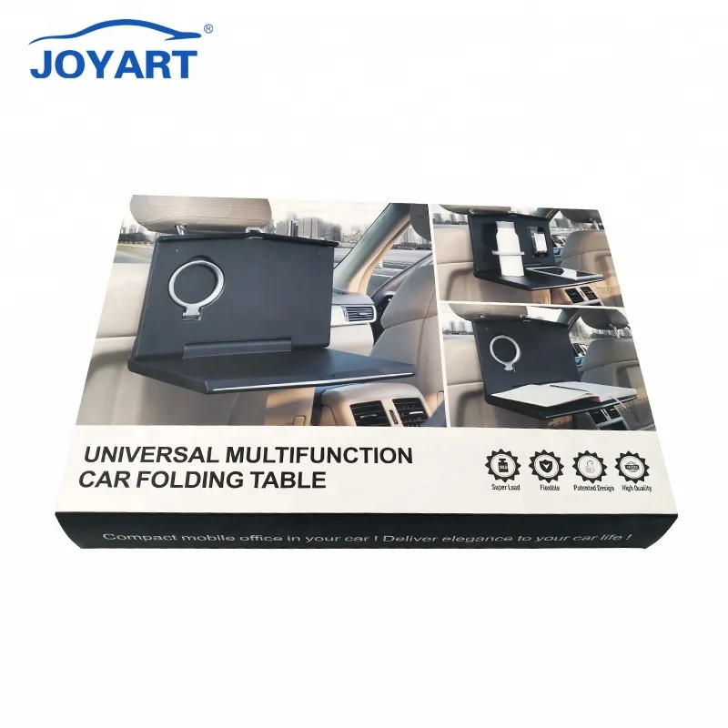 Folding Auto Car Back Seat Table Drink Food Cup Tray Holder Stand