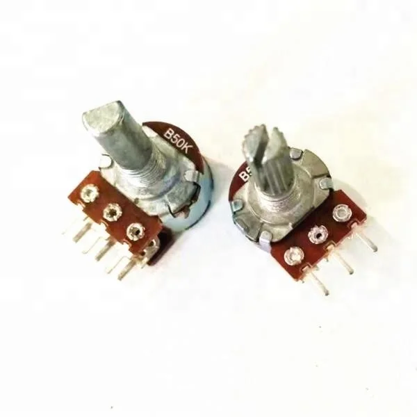 WH148 Rotary 10k Dimming potentiometer with switch Single potentiometer double potentiometer B1KB2KB5KB10KB20KB50KB100K