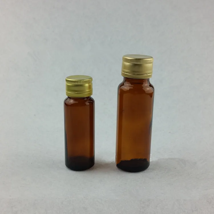 20ml   pharmaceutical oral liquid amber glass bottles with stopper and aluminium cap