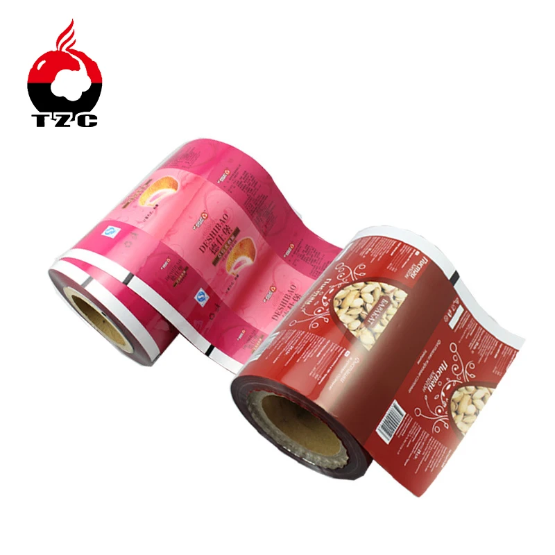 dongguan plastic opp roll packaging print rewind film for food packaging