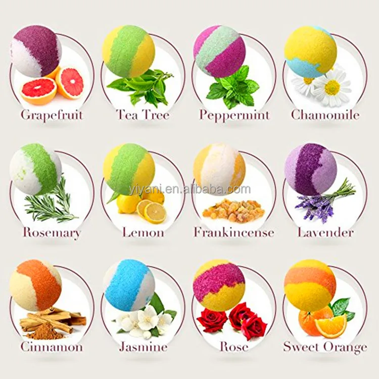 2020 Wholesale Essential Oil Spa Gift Set Fizzy Bath Bombs Set