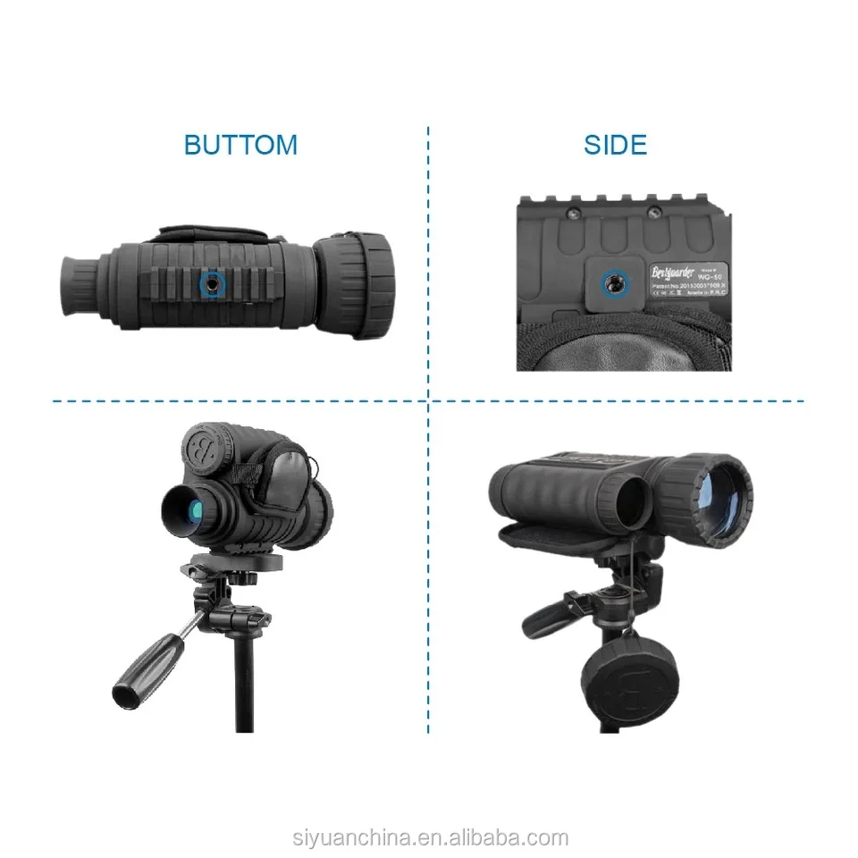 Bestguarder 6-30x50 Digital NV Hand-held Monocular  With night  identification range up to 350M range with 1.5' TFT LCD