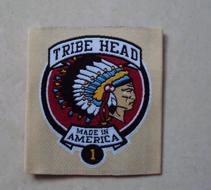 Factory Directly Produces Jacquard  Name Logo Cheap  Wash Care Labels and Hem Tags for Clothes