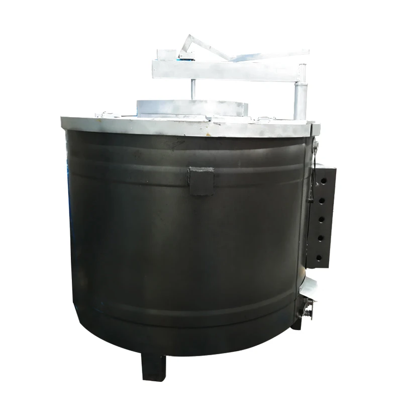 High efficiency electromagnetic aluminum melting furnace with removable crucible