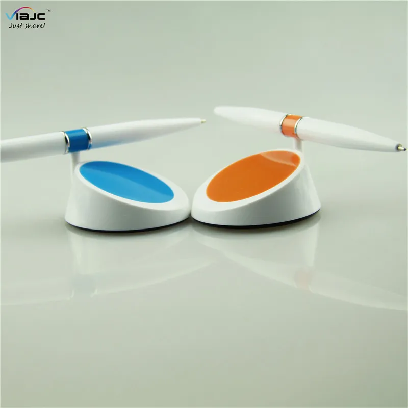 2018 gifts corporate flying Rotating table conter pen with both end ballpoint