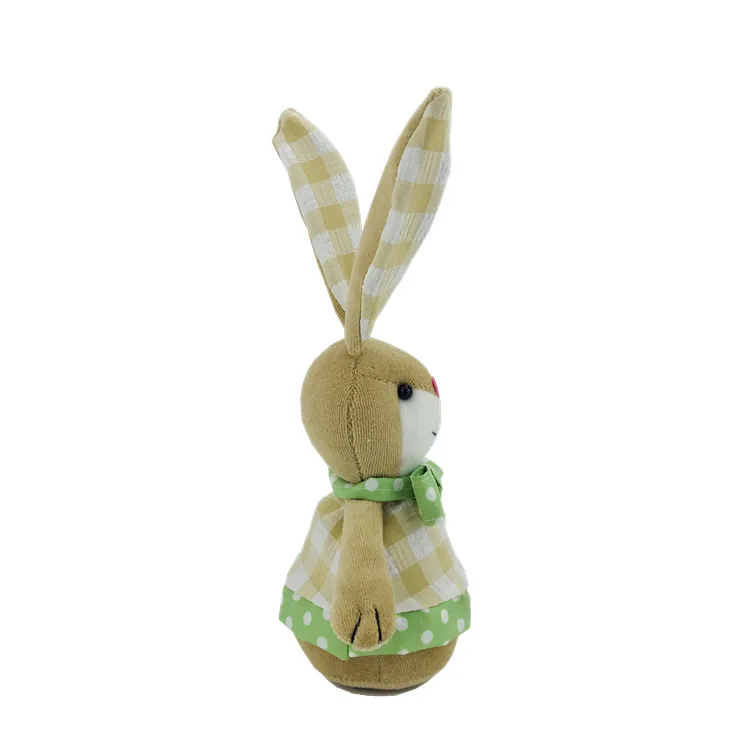 Wholesale Soft Easter Home Decorations Long Ear Rabbit Stuffed Fabric Easter Decorative Bunny Easter Ornaments