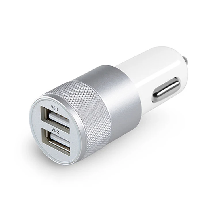 Electric Car Charger For Mobile Car Phone Charger With Dual 2 Ports Car Charger