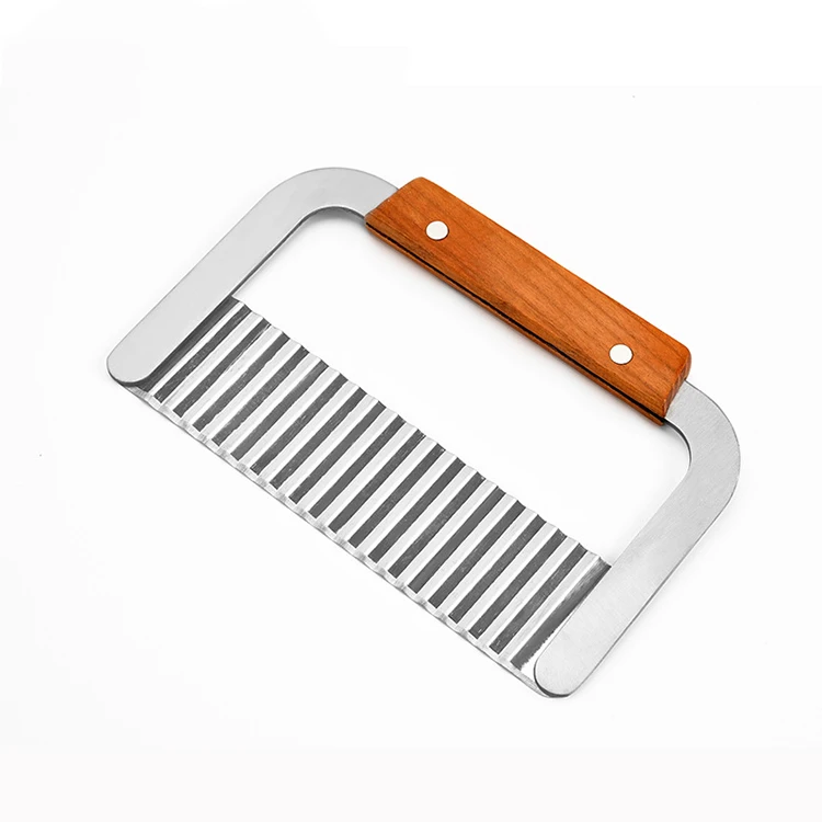 
Factory Direct Sale 7-Inch Stainless Steel Serrator Vegetable Potato Cutter 