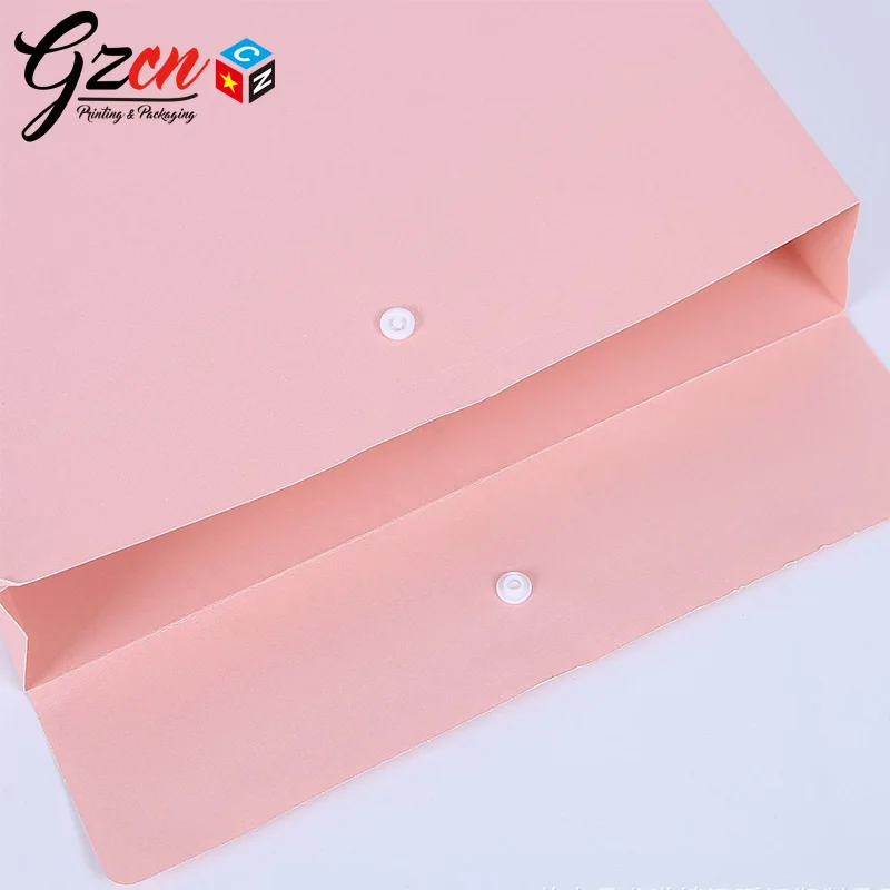 cheap price luxury yellow document envelope paper bag with button