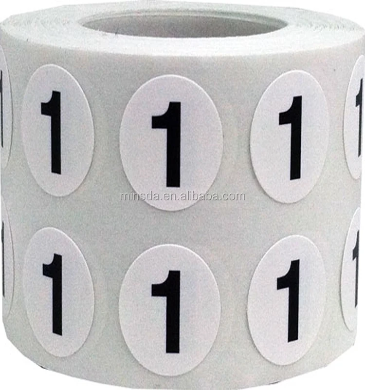 Minsda Number Stickers 1 Through 10 Custom Round Sequential Number Stickers